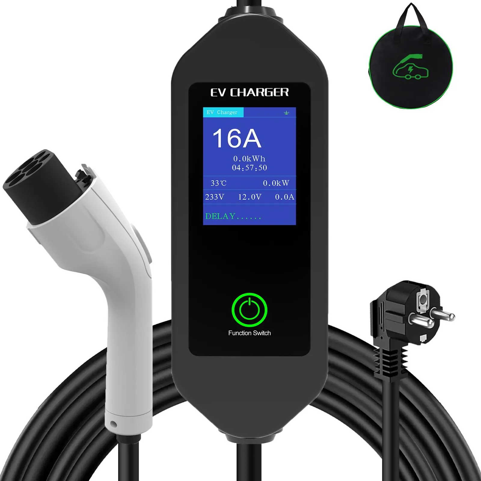 RTFLY GB/T 5M Adjustable Current Portable EV Charger