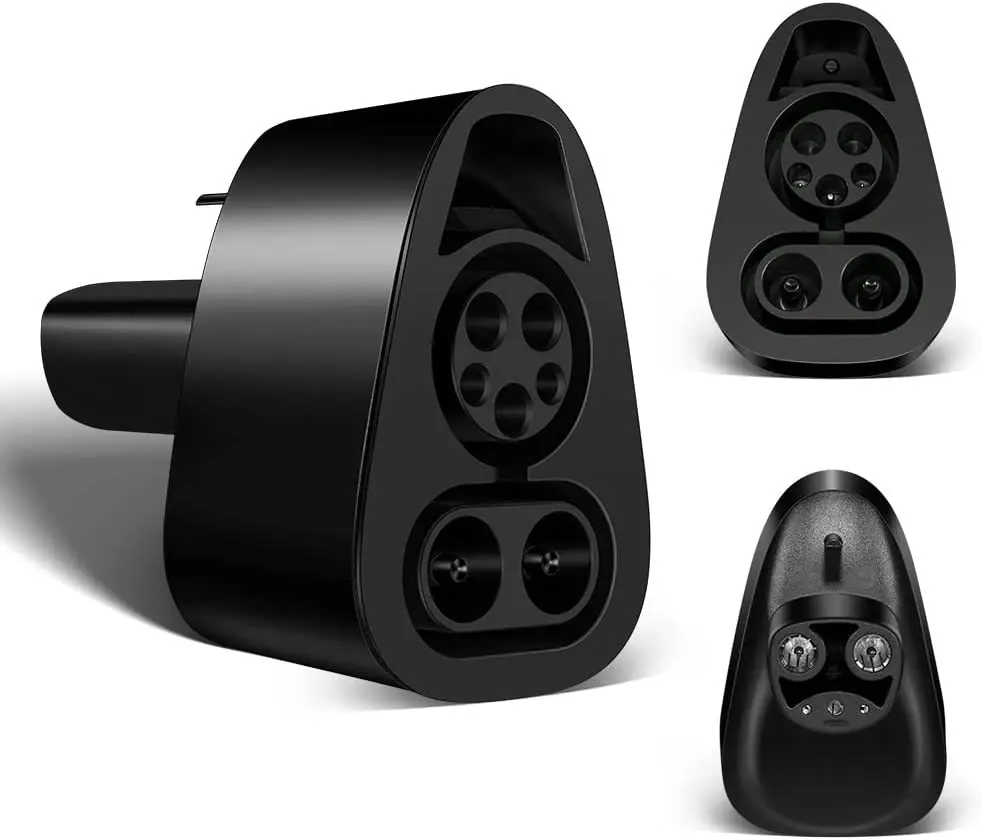 CCS 1 to Tesla Adapter, Max 250KW DC Fast Charging CCS Adapter for Tesla Model Y/3/X/S, Compatible with Level 3 Fast Charging Stations with CCS Plugs, Frosted Black